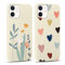 Yoedge 2 Stück Handyhülle für iPhone 12 / iPhone 12 Pro Hülle, Liebesherz & Blumen Muster Design Mädchen Aesthetic Handyhülle Weich Schlanke Silikon Flexibel Stoßfest Schutzhülle für iPhone 12 6,1
