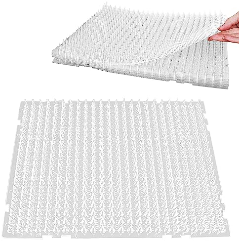 8st Katzenabwehr für den Außenbereich, 42x33,8 cm Plastik Katzenabwehr Garten, Dornengitter Gegen Katzen, Tierabwehr Scat Spike Matte