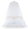 PTBWS Moskitonetz Bett, Doppelbett, Reise, Camping, Zu Hause, Garten - Mückenschutznetz, Weiß, Größe 18, Rund, Polyester