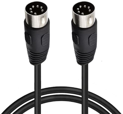 HTGuoji Cable DIN de 7 pines, DIN macho a macho, interfaz de controlador profesional, cable de audio para Bang & Olufsen, Naim, Quad sistemas estéreo (1 metro)