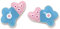 Agatha Ruiz de la Prada Ohrringe 925m Silber Liebes Liebesmädchen 9mm. Blaues Herz Blue Blume