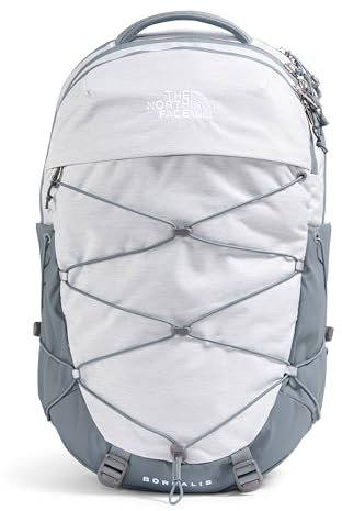 THE NORTH FACE Sac à dos Borealis Commuter pour ordinateur portable pour femme, Mélange métallique blanc TNF/gris moyen-npf, One Size, Borealis Commuter Sac à dos pour ordinateur portable