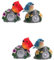 OSALADI 4 Vogelharzlampe dekoration schlafzimmer bedroom decor Gartenfelsenlichter Eule Landschaftslampe Terrassenbeleuchtung geführt Statuen im Freien Gartenlampenstatue