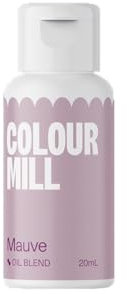 Colour Mill Oil Blend Mauve Lebensmittelfarbe auf Ölbasis - Lebensmittelfarben für Schokolade, Fondant, Cupcakes, Kuchen, Backen, Macaron - Food Coloring für Tortendeko - 100ml