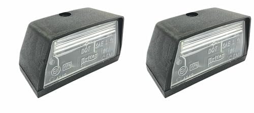 x2 Britax 868 Trailer Number Plate Light, Maypole, 12v Bulb, Clear/White