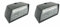 x2 Britax 868 Trailer Number Plate Light, Maypole, 12v Bulb, Clear/White