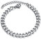 Edelstahl Kandare Armband 3/57MM, Herren Armband Edelstahl Kandare, Kubanische Kette Armband, Unisex Armband Edelstahl Kandare für HipHop Rapper, 18+5CM Länge (5mm, silber)