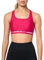 Under Armour Damen Crossback Mid Impact Sport-BH, (681) Shaded Fuchsia/Weiß, Medium
