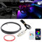 Goodream Innenraum Auto Ambient Lighting Kit, 110cm Dreamcolor USB LED ultradünne Acrylstreifen Lichter Neon Zubehör für Autos LKW SUV Center Console Dashboard mit APP&Remote Control