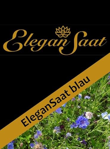 EleganSaat-Blau | Einjährige Blühmischung | Saatgut | Blumensamen von 17 blühfreudigen Arten | Für 10 m²