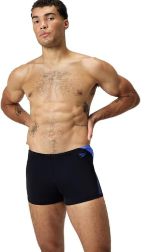Speedo Herren Hyperboom Splice Aquashort Schwimmhose | Schnelltrocknend | Training | Fitness | Chlorbeständig