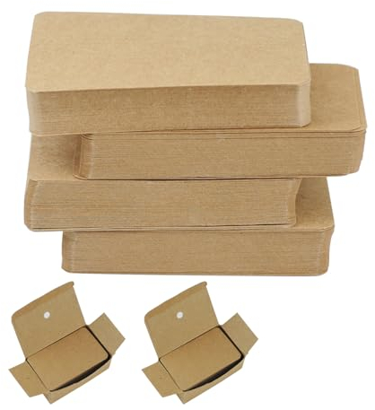 YUUTIAL Blanko Kraftpapier Papier Karten 200 Stk, Visitenkarten Lernkarten Memory Karten für EinladungsbriefGeschenketiketten -9 x 5.3cm (Braun)