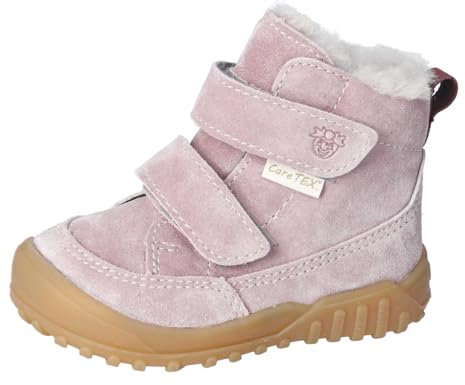 RICOSTA Mädchen Stiefel DOMI, Kinder Lauflernschuhe, Weite: Weit, CareTEX, Klettstiefel, Booties, wasserdicht, Malve (310), 28 EU