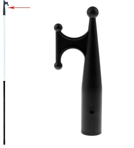 For Marine Yacht Fishing Kayak Black Nylon Boat Hook Head Replacement Top, Easy Pick Up, Strong and