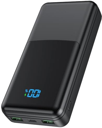Coblob Batterie Externe, 30W 27000mAh Power Bank, Batterie Portable USB C (Entrée/Sortie) PD3.0 QC4.0 Charge Rapide Chargeur avec Affichage LCD Compatible Smartphones Tablets Watches etc.