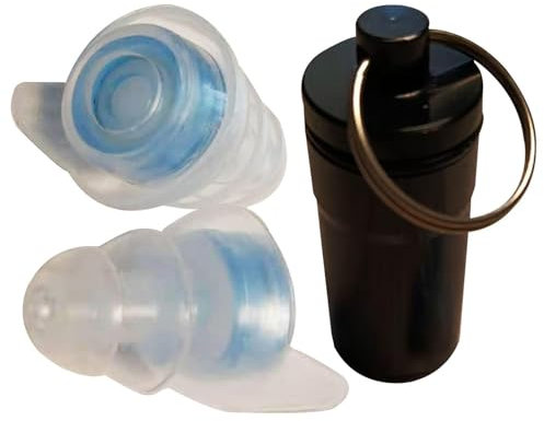 Konzert Gehörschutzstöpsel mit Gehörschutz 23 dB Perfekter Schutz für Konzerte, Disco, Festivals und Partys, komfortables Design, idealer Schutz für, blau, 1 unité (Lot de 1)