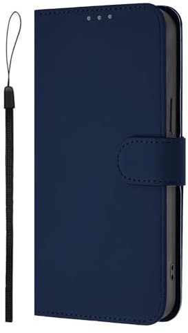 for Oppo A16S / A16 / A54S Flip Phone Case Shockproof Card Holder with Magnetic Stand Colorful Leather Protective Cover for Oppo A16S / A16 / A54S, Navy Blue