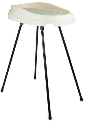 THERMOBABY - Table À Langer VASCO - Pour Bébé - Pliable - Ultra Compacte Pour Petites Pièces - Matelas À Langer Inclus - Pieds En bois - Très Stable - Fabriqué En France