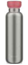 Mepal - Isolierflasche Ellipse - Doppelwandige Thermo Wasserflasche - Thermosflasche für Unterwegs - 12 Stunden heiß & 24 Stunden kalt - Edelstahl - 500 ml - Vivid mauve