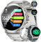 LIGE Montre connectée Homme avec 800 mAh Grande Batterie 1,85″ HD Cadran Rond Bluetooth appels Smartwatch Homme pour iOS Android,Pedometro,Calorie,100+ Modes Sport,Cadran DIY,argenté Acier