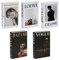 Lot de 5 Livres Décoratifs en Carton Rigide - Faux Livres pour Décoration d'Intérieur - Livres d'Exposition pour Table Basse, Bibliothèque ou Bureau - Style Moderne et Élégant (B)