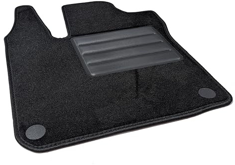 DHCarMats Fahrerseitenmatte kompatibel mit Renault Twingo 3 2014-2025 | Passgenaue Fußmatte für Fahrerseite, hergestellt in Italien
