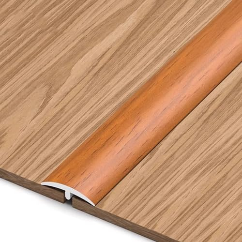 3 * 90cm Bodenleiste Abdeckleiste Für, Aluminium Boden-Leiste, Für Teppich-Türöffnungen Zum Verbinden Von Bodenlücken(Teak Grain,W2.5cm)