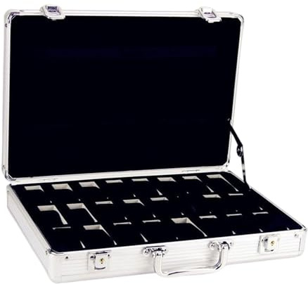 Qianly Estuche de transporte para relojes, caja de lujo para hombres, amigos y padres.