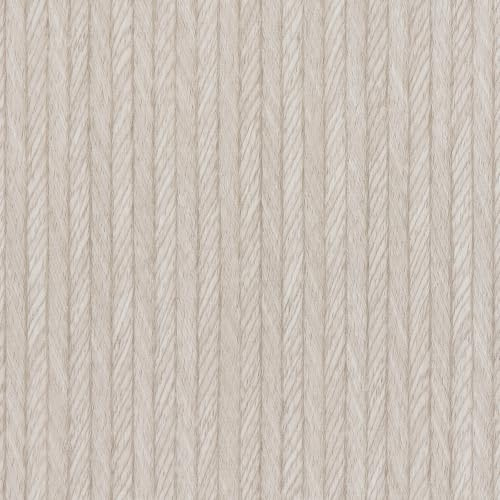 VEELIKE Selbstklebende Tapete Beige Strukturtapete Klebefolie Muster Leinen Gewebte 40 cm x 300 cm Klebefolie Möbel Beige Grau Tapete Schlafzimmer Wohnzimmer Wand Dekoration Schrank Gaderobe