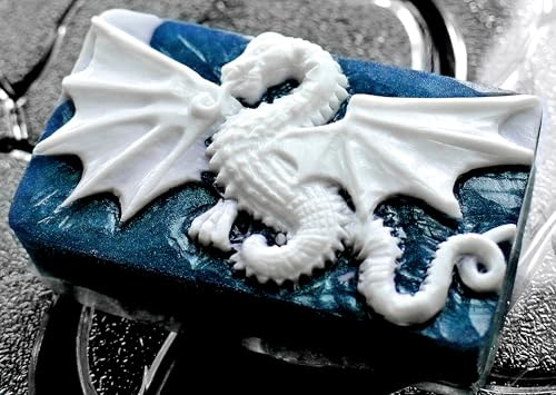 Drachen-Silikonform für Seife & DIY – flexible Gießform mit detailliertem Drachenmotiv für Seife, Wachs, Harz, Gips & Ton