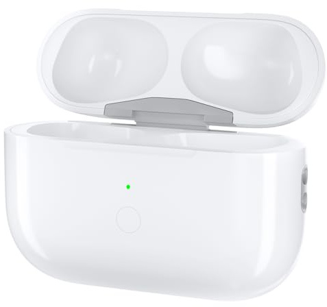 Custodia di ricarica wireless compatibile per AirPods Pro di prima e seconda generazione, ricambio per custodia di ricarica Airpod Pro 2 con pulsante di sincronizzazione di accoppiamento Bluetooth