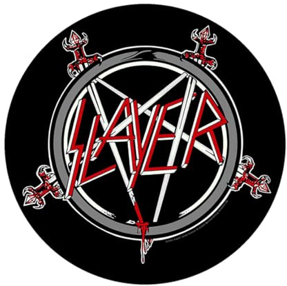 Slayer Pentagram Backpatch Schwarz