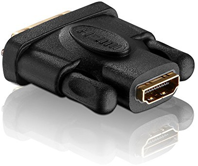 PureLink PI010 High Speed DVI/HDMI-Adapter (DVI-D Stecker (24+1) auf HDMI-A Buchse), zertifiziert