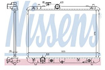 NISSENS 641755 Kühler, Motorkühlung