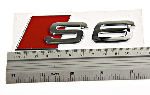 Audi Schriftzug S6 Original A6 Tuning Emblem Heckklappe Typzeichen Chrom