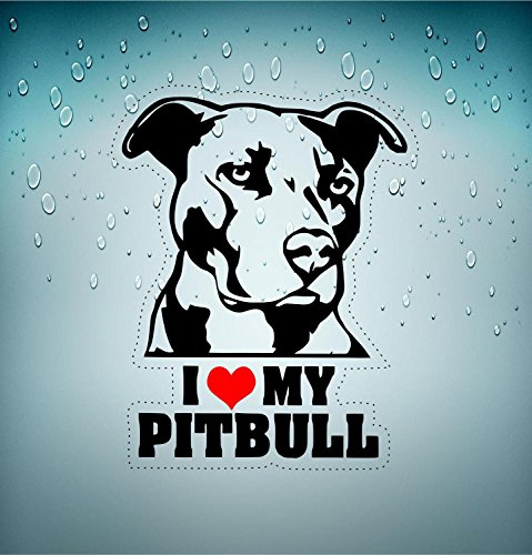 Akacha Aufkleber Sticker, Auto, Motorrad, I Love My Pitbull, Tuning R2.