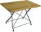 DEGAMO Klapptisch Bad Tölz 70x110cm, Stahl grün, Holz Robinie
