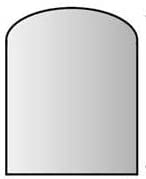Lienbacher Metallbodenplatte,Stärke 1,5 mm, 85x110 cm, anthrazit, Segmentbogen