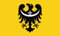 Fahne/Flagge Polen - Woiwodschaft Niederschlesien 90 x 150 cm