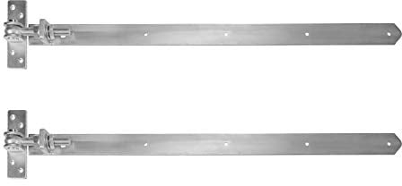 2 x Bisagra para Portón 695-750 mm M16 Pernio plana larga para Puerta de Calle de SO-TECH®