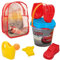 ColorBaby 48223 - Disney Cars Set de Playa con Cubo, Pala, rastrillo, regadera y Accesorios, Mochila de Playa para niños, Set Playa Infantil, Mochila con Juguetes para la Playa