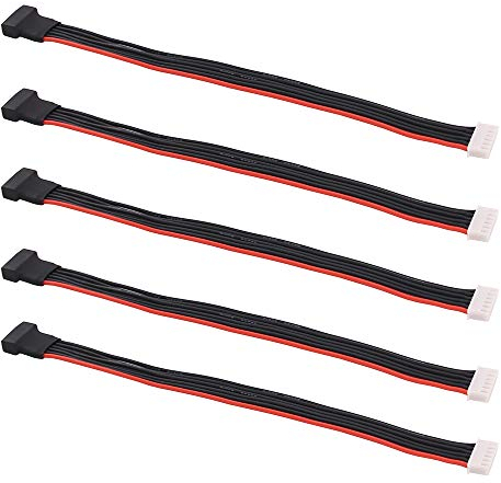 OliRC 5 St. JST-XH 5S 20 cm 22awg Lipo Balance Draht Verlängerungs Silikon Kabel Führen für RC Batterie ladegerät (C135-5)