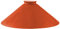 Schusterschirm Orange Ø 250mm mit Kragenrand H:90mm, Lampenglas Rund Ersatzglas Opalglas Schusterglas für E27