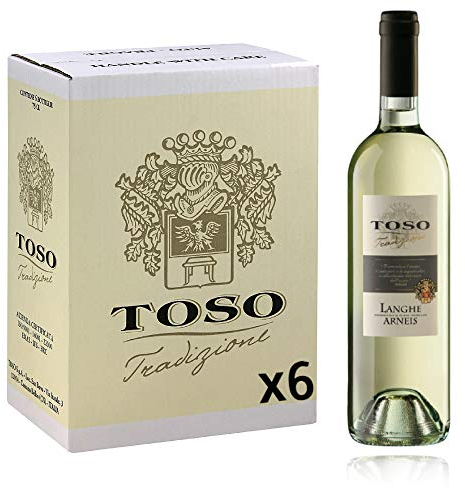 Toso S.p.a Toso Vino Bianco Langhe DOC Arneis, Piemonte, 6 bottiglie, 6 x 750ml
