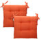 Cuscini Sedie (6 pezzi) Cucina Con Lacci Imbottito 40x40 cm (Arancio)