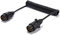 SPARKMOTO 2.6M 7 Pin Trailer Extension Cable Male To Male, 12V Trailer Spiral Extension Lead With Two 7 Pin Trailer Male Plug Connectors, RV Caravan Trailer Light Board Extension Lead Curly Cable 2.6M