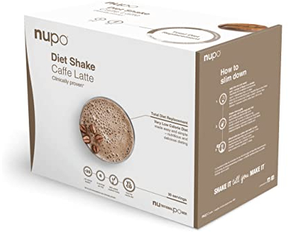 Nupo Diet Shake Café Latte – Shakes diététiques de qualité supérieure pour la gestion du poids I Shake de remplacement de repas cliniquement prouvé pour le contrôle du poids I 30 portions I Sans OGM