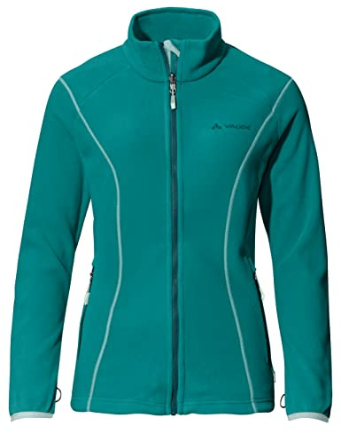 VAUDE Damen Rosemoor Fleecejacke, Zip-In-Funktion, angenehm warm und atmungsaktiv, wave, 46