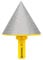 HIGHDRIL Diamond Beveling Chamfer Bit - 50mm Diamond Finger Cutter to Enlarge and Trim Existing Holes in Porcelain, Ceramic, Marble, Granite with Hex Shank