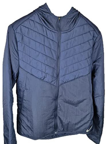 NIKE Veste bouffante légère pour homme - Bleu Therma Fit Repel - Rembourrage synthétique - Taille M, bleu, M